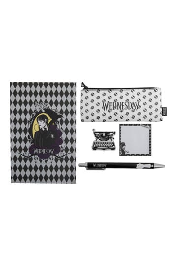 Wednesday 5-Piece Stationery Set Black