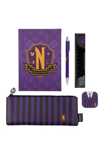 Wednesday 5-Piece Stationery Set Purple