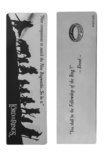 Lord of the Rings: Fellowship of the Ring Metal Bookmark