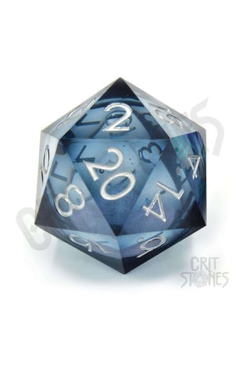 Kritsett flytende kjerne terninger D20 Ocean Orb 5 cm