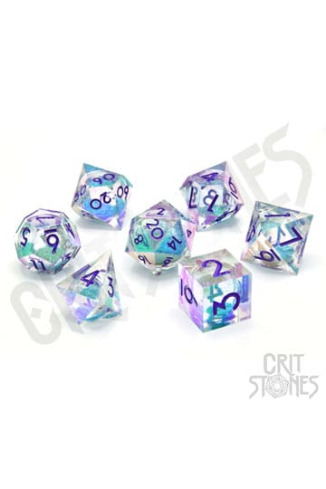 CRICHSTONES Liquid Core Dice Set Fantasia Fluid Electroplated (7)