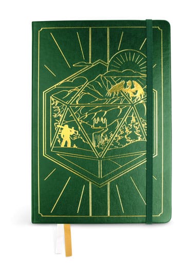 Diario de RPG de Dragones y Mazmorras 5e Verde