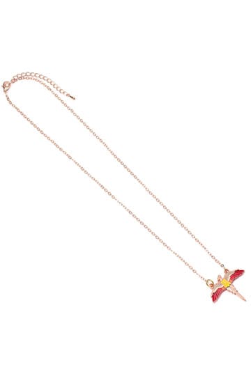 Ogrlica Harry Potter Fawkes (zlatno obloženo)