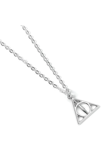 Harry Potter vedhæng & halskæde Deathly Hallows (sølvbelagt)