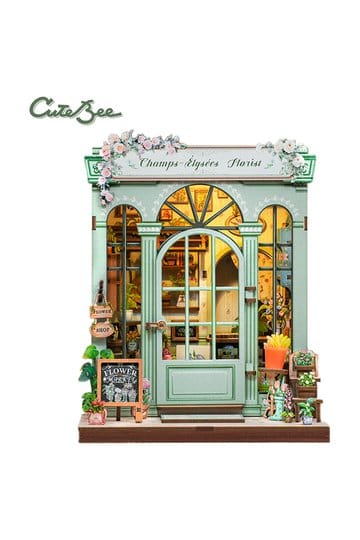 Miniature House Model Kit Champs-Élysées Blomsterhandler 18 x 16 cm