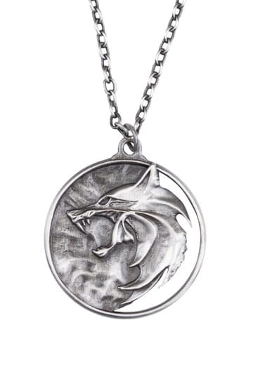 La réplique de Witcher 1/1 Collier Wolf Médaillon