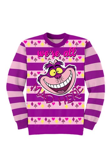 Disney Sweatshirt Jumper Alice in Wonderland All Mad Here