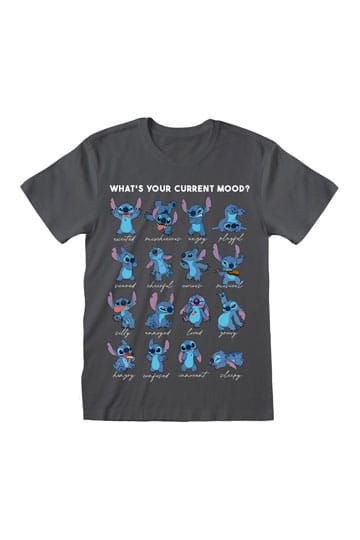 Lilo & Stitch T-Shirt Stitch Emotions Charbon