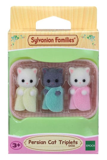 Sylvanska familjer: Persiska katttrillingar figur 2 cm