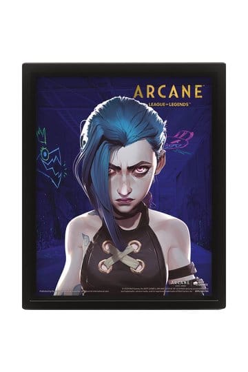 League of Legends Arcane 3D Lenticular Poster Jinx-VI