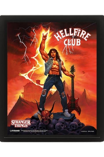 Stranger Things 4 3D Lenticular Plakat Hellfire Tribute