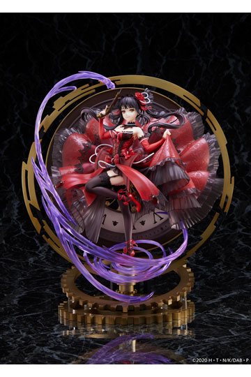 Date une statue de PVC de balle 1/7 Kurumi Tokisaki: Robe Ruby Blood Ruby Ver. 33 cm