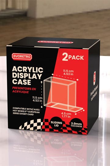 Hot Wheels Avrupa Serisi Akrilik Kılıf 2'li Paket Kısa Kart