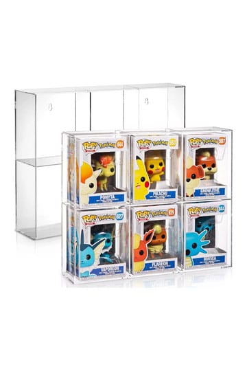 Vetrina espositiva in acrilico Evoretro per 6 Funko Pops