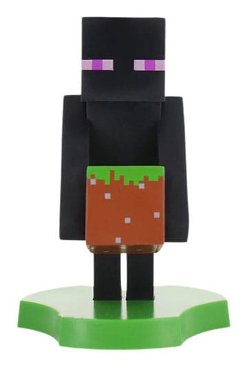 Minecraft Enderman Holdems kabel fyre mini enhedsholder og telefonstativ 12 cm
