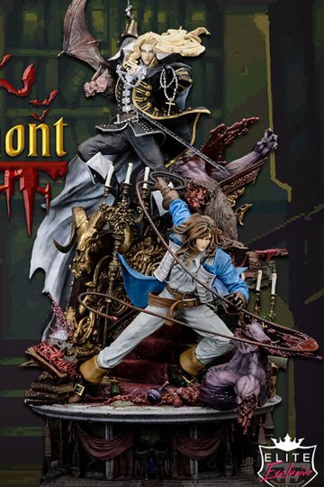 Castlevania: Symphony of the Night Elite Exclusive Statue 1/6 Alucard & Richter Belmont 91 cm