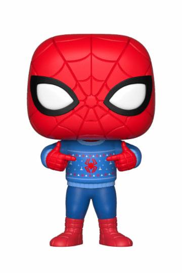 Marvel Comics Pop! Marvel Holiday Vinyl Bobble-Head Spider-Man (stygg genser) 9 cm