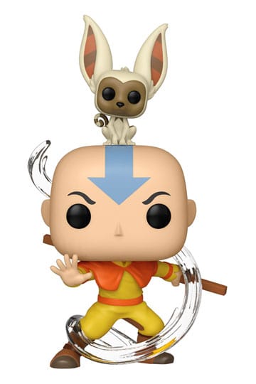 Avatar der letzte Airbender Pop! Animation Vinylfigur Aang mit Momo 9 cm