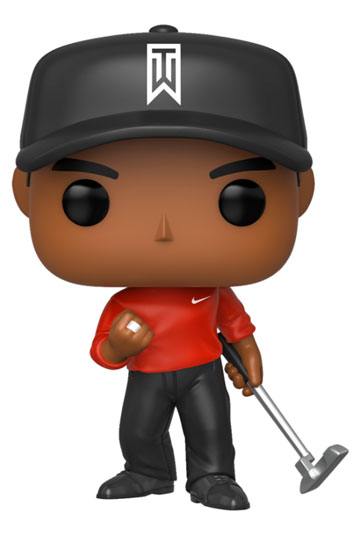 Tiger Woods Pop! Golf Vinyl Figura Tiger Woods (camisa roja) 9 cm