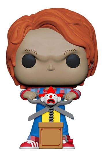 Çocuk Pop Pop! Filmler vinil figürü Chucky w/Buddy & dev makas 9 cm