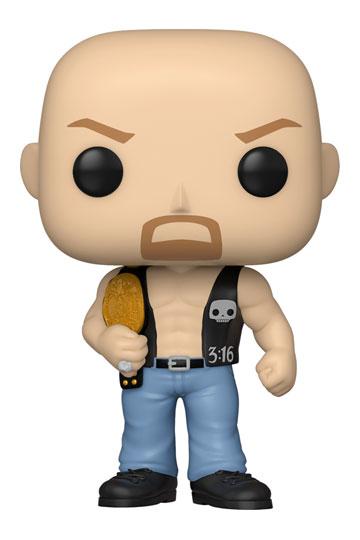 WWE POP! Vinyl Figure Sc Steve Austin avec ceinture 9 cm