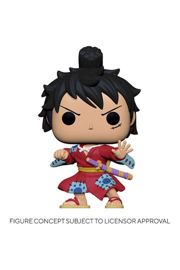 ¡One Piece Pop! Figura de vinilo de televisión Luffy en Kimono 9 cm