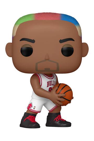 NBA Legends Pop! Figura sportiva in vinile Dennis Rodman (Bulls Home) 9 cm