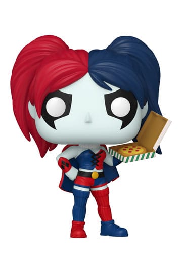 DC Comics: Harley Quinn Takeover Pop! Heroes vinylfigur Harley med pizza 9 cm