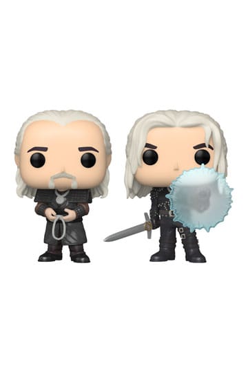 The Witcher POP! Television Vinyl Figures 2-Pack Geralt & Vesemir 9 cm