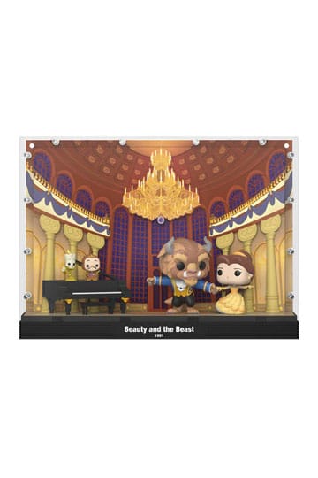 Beauty and the Beast Pop Moments Deluxe vinylfigurer fortælling så gammel som tiden