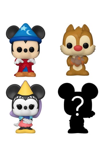 Disney Bitty Pop! Vinile Figura Stregone a 4 pacchetti Mickey 2,5 cm