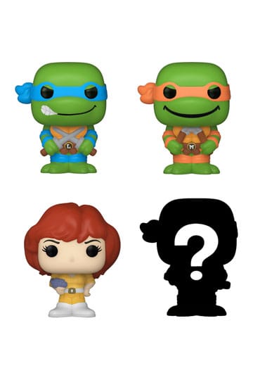 Teenage Mutant Ninja Turtles Bitty Pop! Vinil Şekil 4 Pack Leonardo 2,5 cm