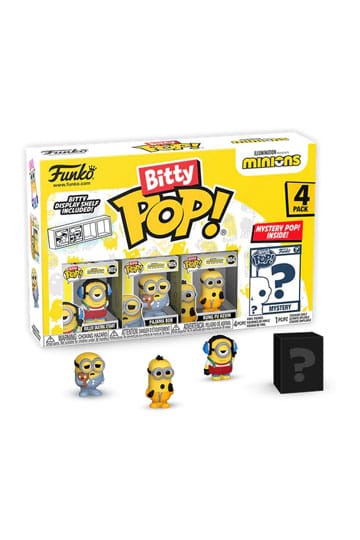 Minions Bitty POP! Vinyl Figure 4-Pack Roller Skating Stuart 2,5 cm