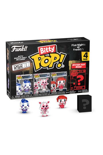 Fem nætter på Freddy's Bitty Pop! Vinyl Figur 4-Pack Ballora 2,5 cm