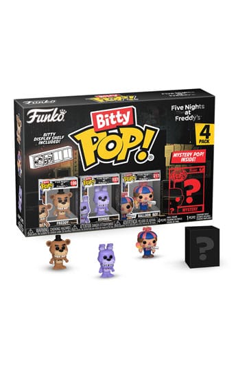 Fem netter på Freddy's Bitty Pop! Vinyl Figur 4-pack Freddy 2,5 cm