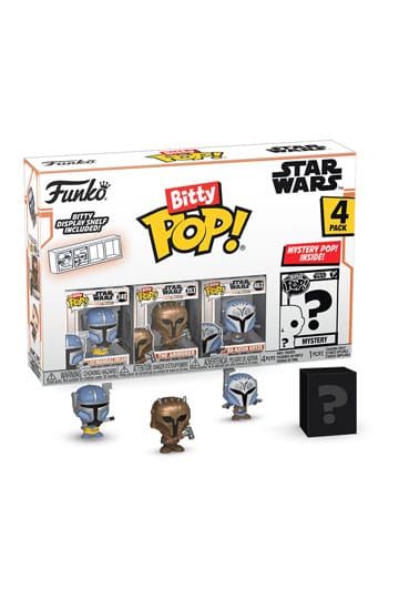 Star Wars: Mandalorian Bitty POP! Vinyl Figure 4-Pack Heavy Mandalorian 2,5 cm