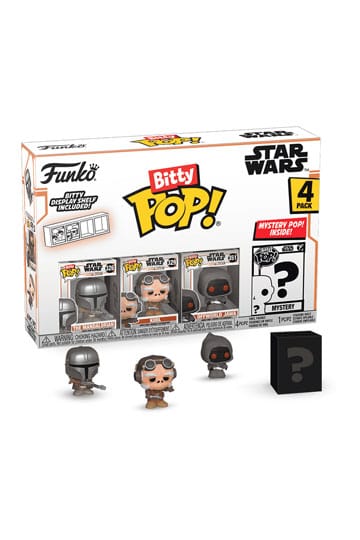 Star Wars: Mandalorian Bitty Pop! Vinyl Figur 4-pack mandalorian 2,5 cm