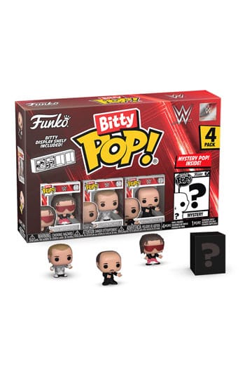 WWE Bitty Pop! Vinyl Afbeelding 4-pack Bret Hart 2,5 cm