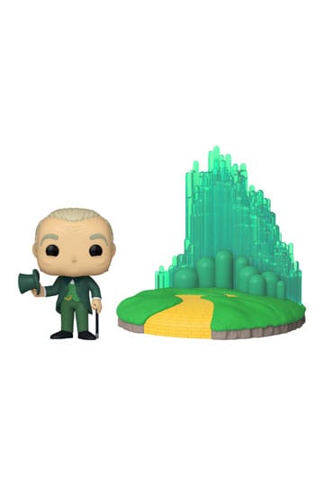 ¡El mago de Oz Pop! Figura de vinilo de la ciudad Ciudad esmeralda con mago 9 cm