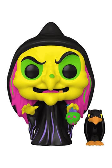 Snow White Pop & Buddy! Animation Vinyl Figure förklädda Evil Queen med Raven (Black Light) Exklusivt 9 cm