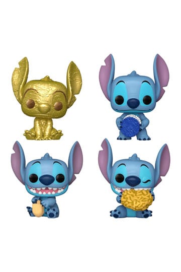 Stitch Holiday 2024 Pocket Pop! Vinyl Mini Figur 4-Pack Dreidel Box 4 cm