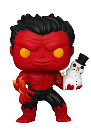 Marvel Pop! Vinyl Abbildung Urlaub Red Hulk 9 cm