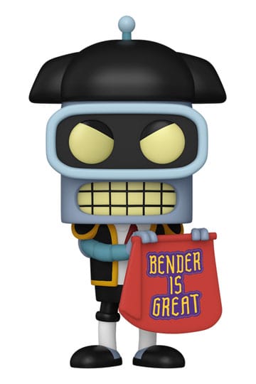 Futurama Pop! Animasyon Vinil Figür Bender (Matador) 9 cm