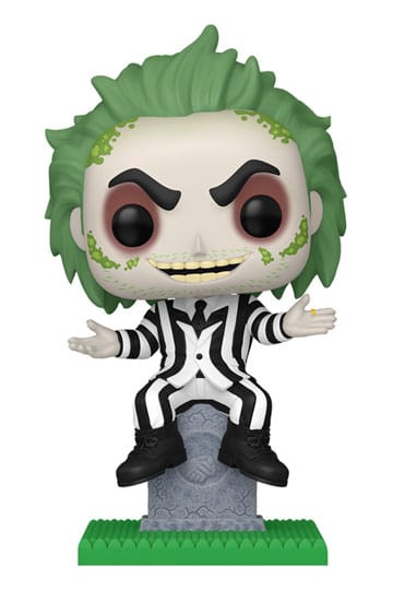 Beetlejuice pop! Plus filmovi vinil figura beetlejuice w/nadgrobni spomenik 9 cm