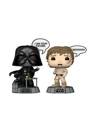 Star Wars: Sprüche Pop! Vinylfiguren 2-Pack Vader & Luke 9 cm