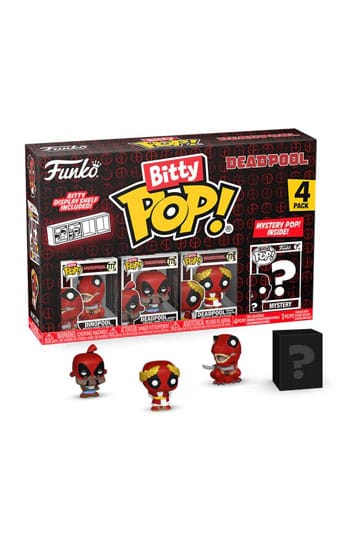 Deadpool Bitty POP! Vinyl Figure 4-Pack Dinopool 2,5 cm