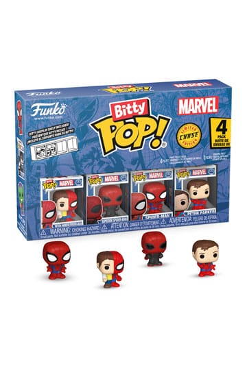 Spider-Man Bitty Pop! Vinyl Figure 4 Série de pack 4 2 cm