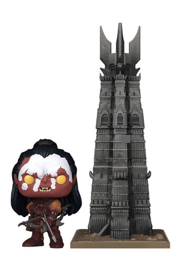 Pop, Lord of the Rings! Figura in vinile cittadina lurtz con torre 9 cm