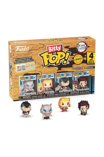 Demon Slayer: Kimetsu no Yaiba Bitty POP! Figuras Vinilo 4-Pack Inosuke 2,5 cm