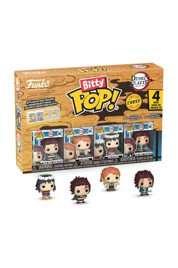 Demon Slayer: Kimetsu no Yaiba Bitty POP! Vinyl Figur 4-Pack Tanjiro 2,5 cm
